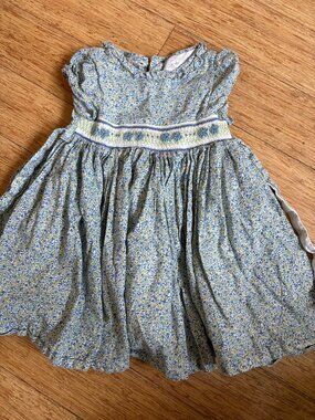 Antoinette Paris Smock Dress Liberty print Size 2 Girls Flowers